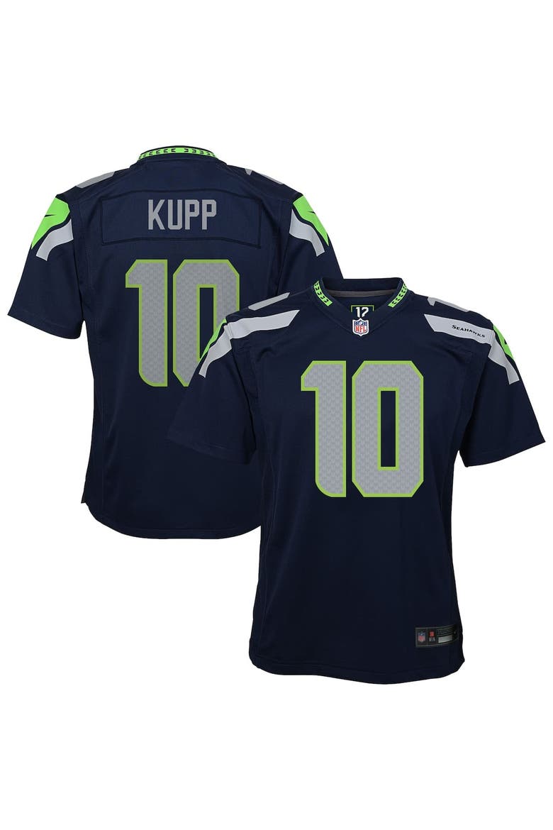 Youth Nike Cooper Kupp College Navy Seattle Seahawks Team Game Jersey, Main, color, College Navy