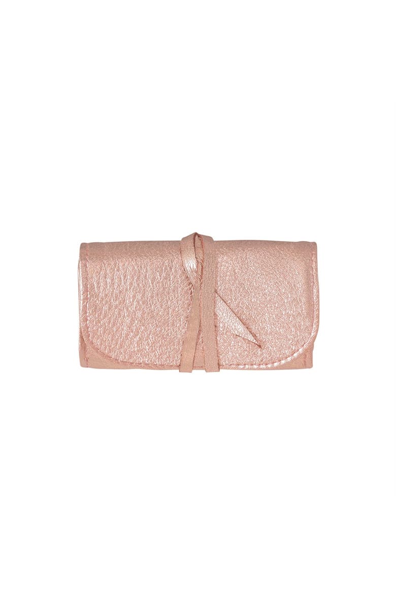 Small Jewelry Roll, Main, color, Rose Gold