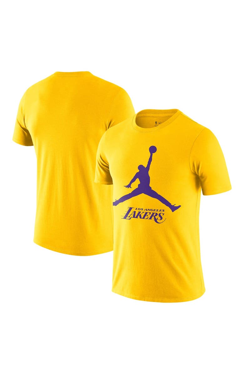 Jordan Brand Men's Nike Gold Los Angeles Lakers Essential Jumpman T-Shirt, Alternate, color, 