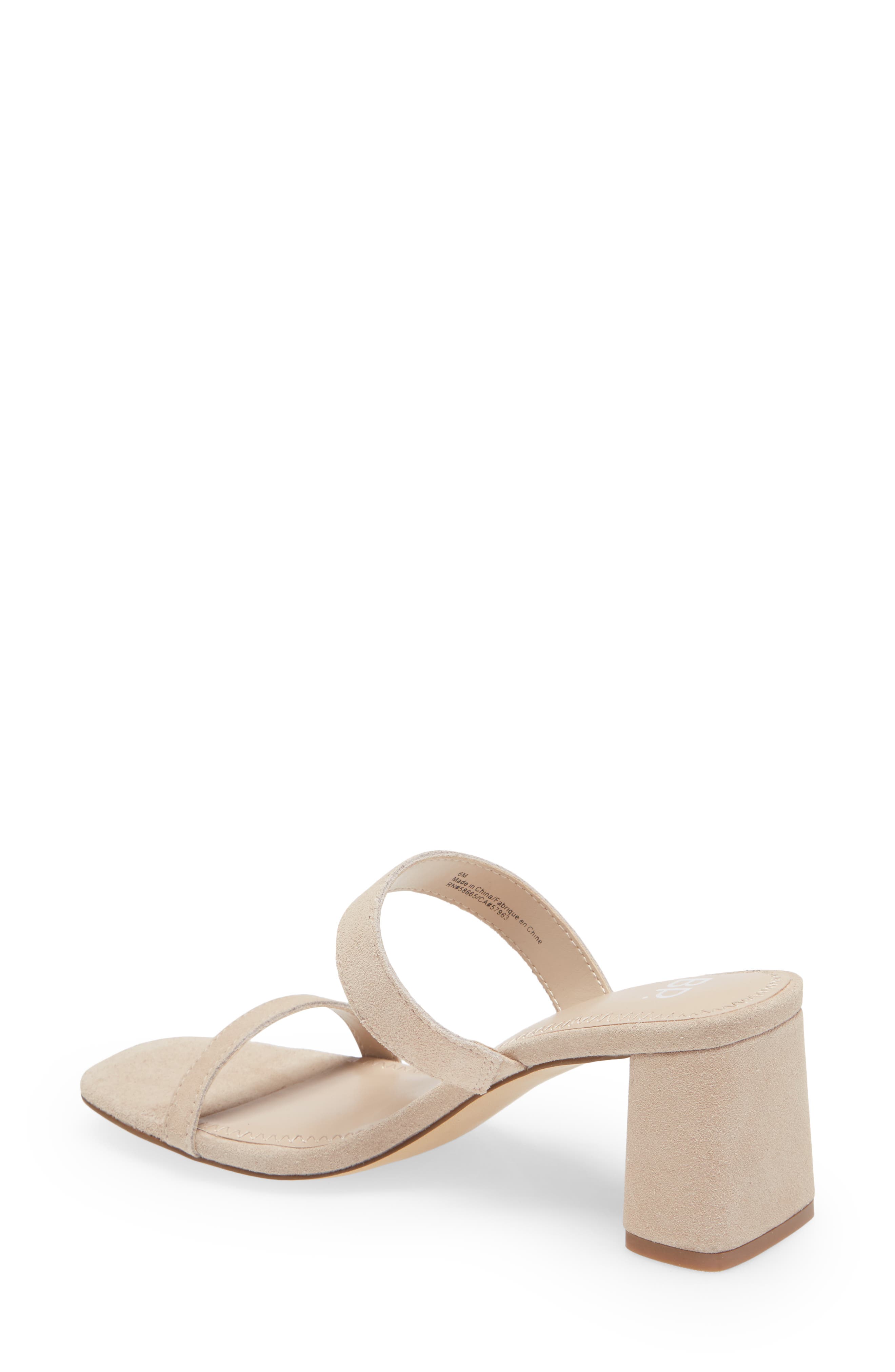 Emmie Block Heel Slide Sandal, Alternate, color, BEIGE SAND