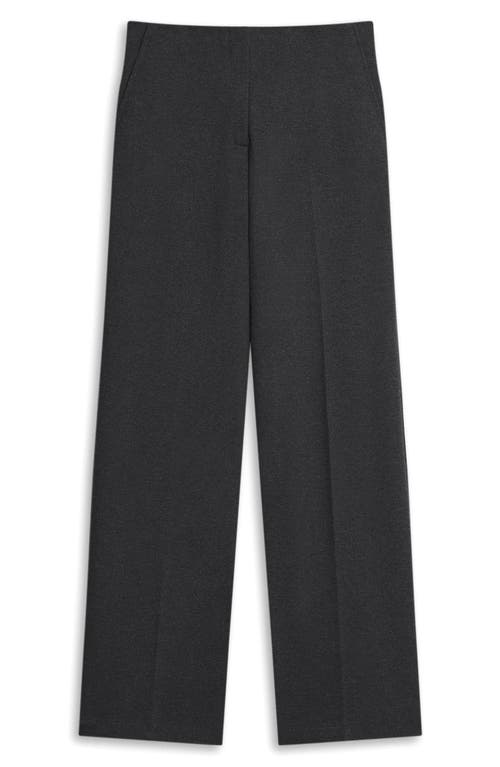 Theory Mélange Wide Leg Pants In Gray