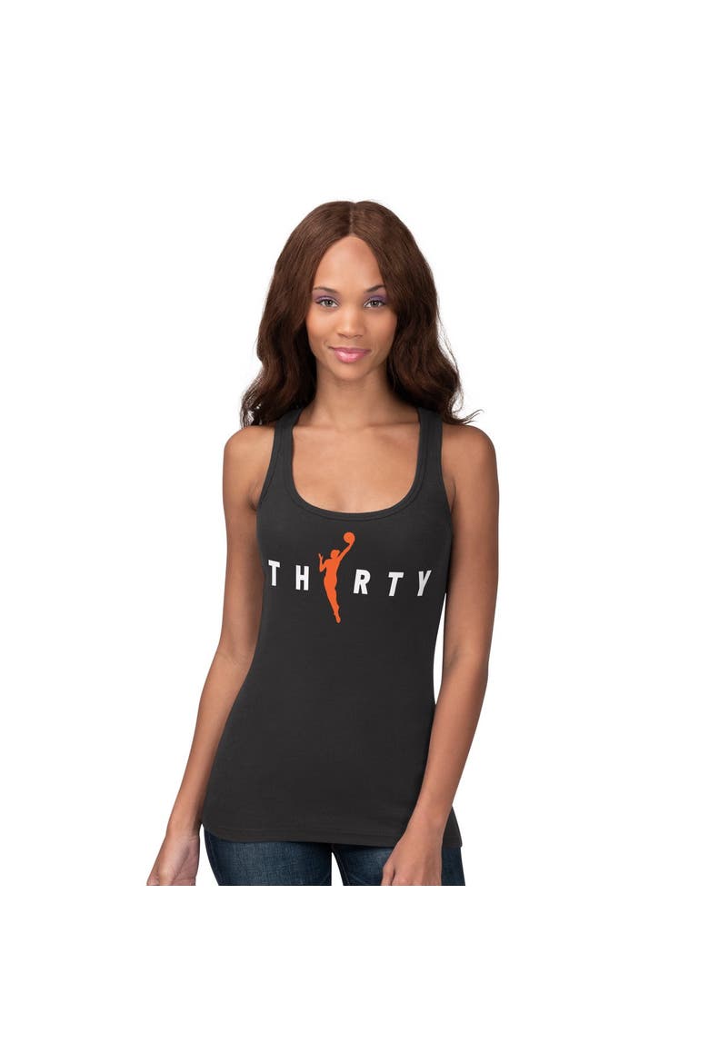 Women's Starter Black WNBA 30th Anniversary Preseason Tank Top, Main, color, Black