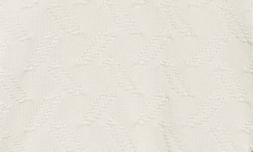 Shop Marni Distressed Cotton Confetti Jacquard Crewneck Sweater In Lily White