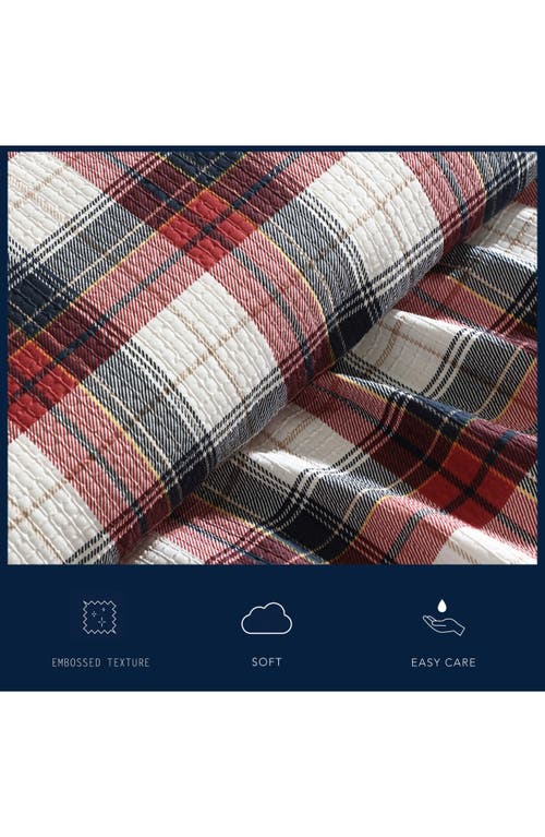 Nautica Rosedale Plaid 8-piece Bed Set In Red Sail/navy