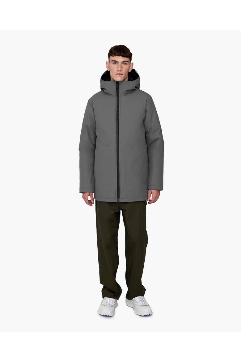 JULES | Hooded Down Winter Jacket, Alternate, color, Steel Grey
