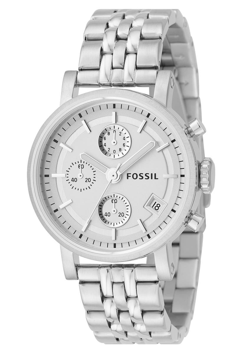 Fossil 'Original Boyfriend' Chronograph Bracelet Watch, 38mm, Main, color,