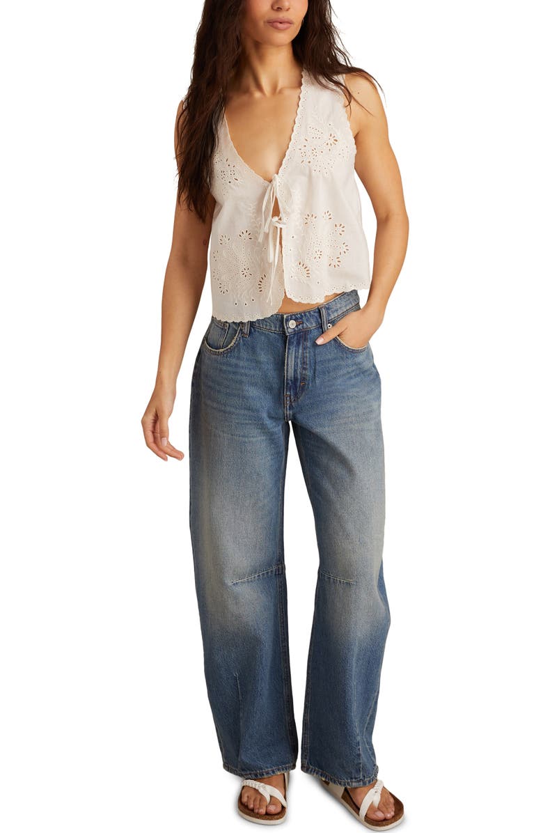 Lucky Brand Barrel Wide Leg Jeans, Alternate, color, Vintage Blue Wash