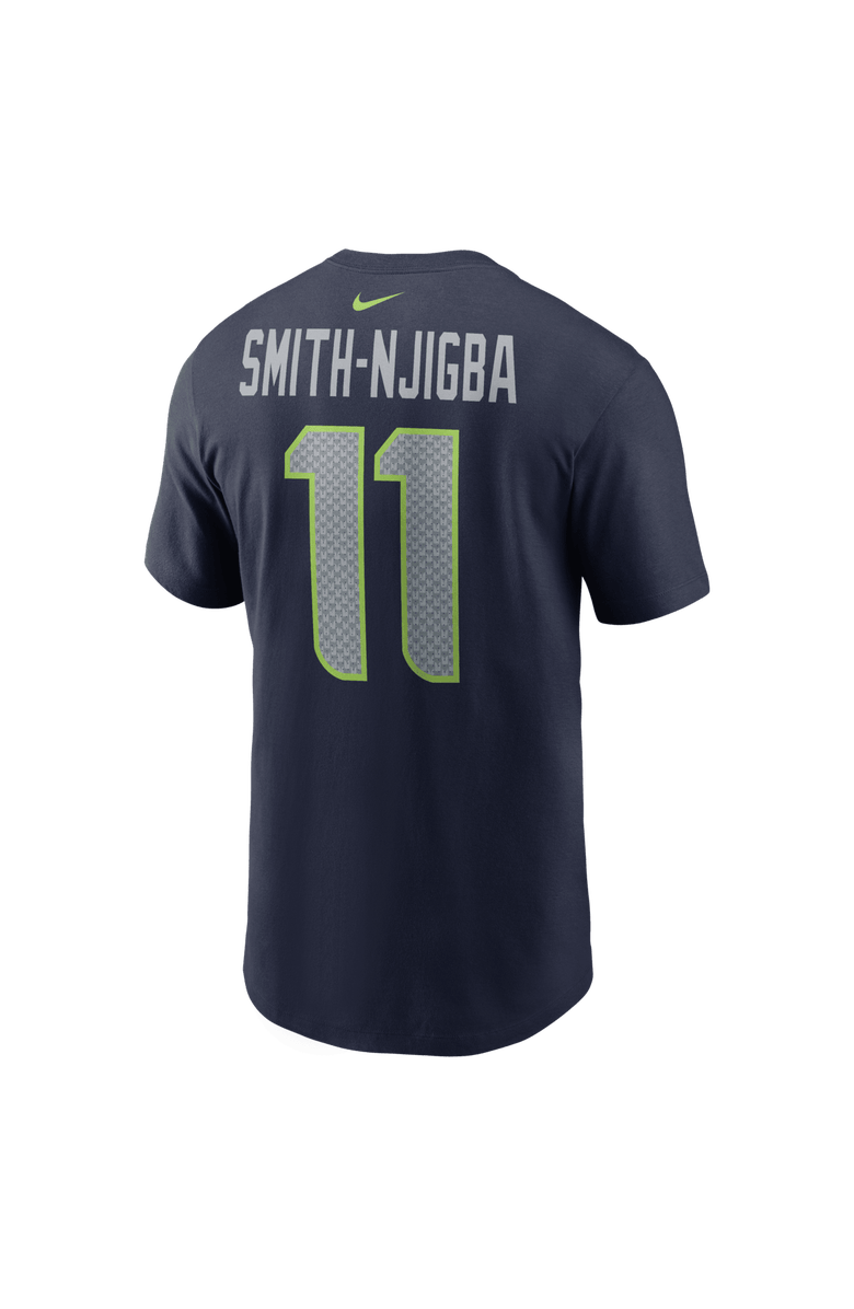 Nike Men's Nike Jaxon Smith-Njigba College Navy Seattle Seahawks Super Bowl LX Patch Name & Number T-Shirt, Alternate, color, College Navy