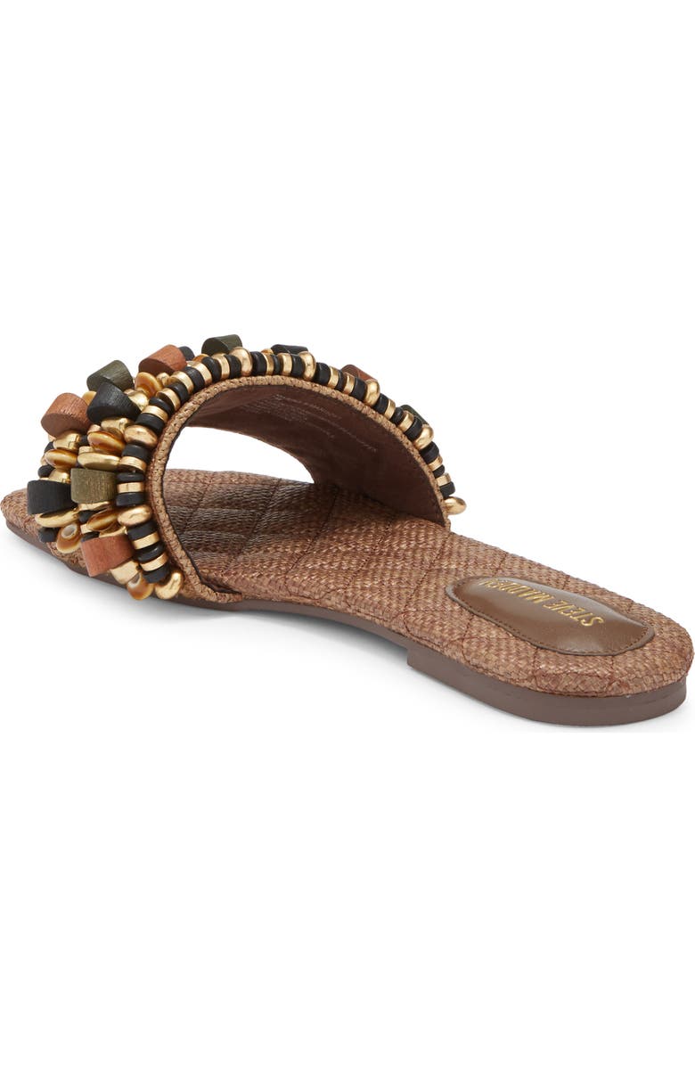 Steve Madden Marika Slide Sandal, Alternate, color, Brown Raffia