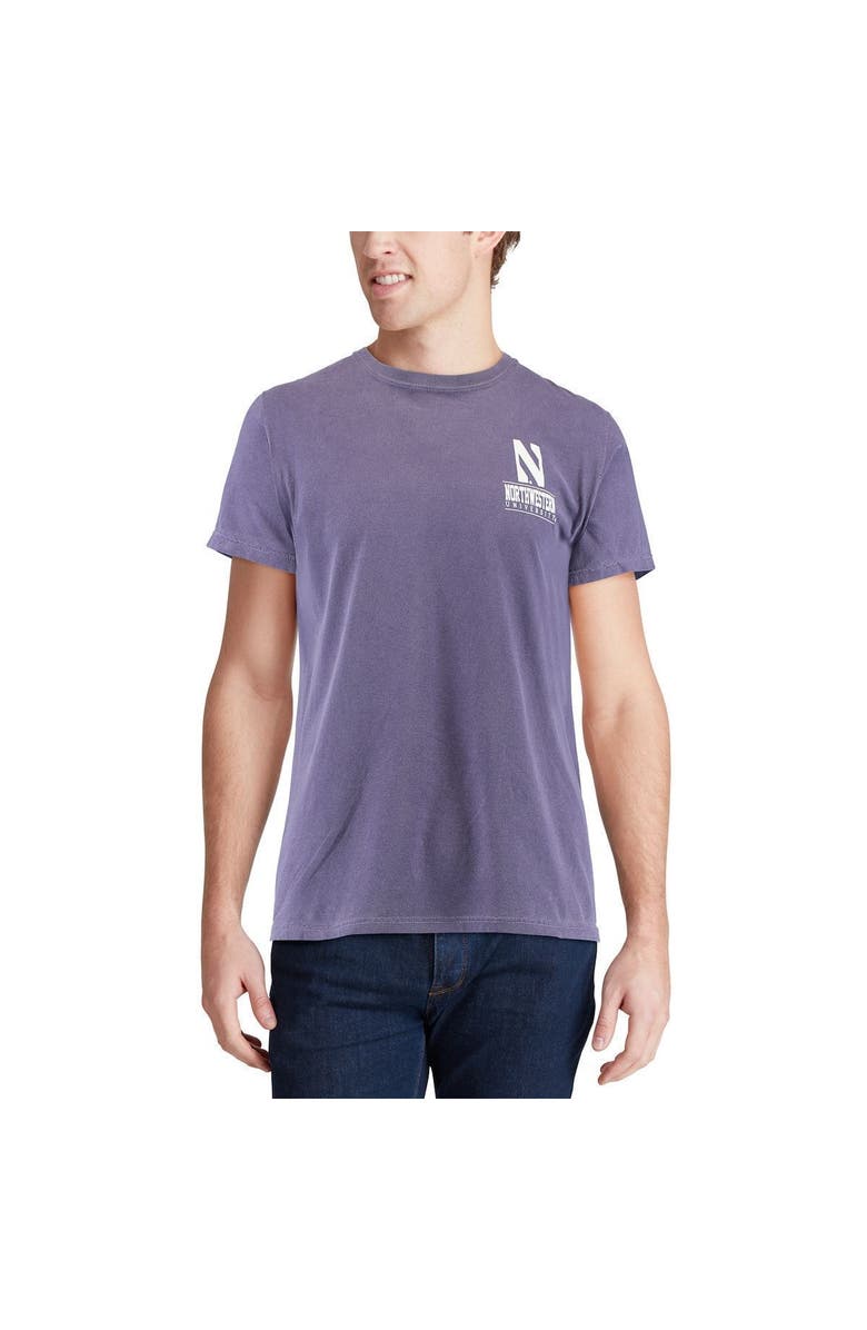 IMAGE ONE Men's Purple Northwestern Wildcats Comfort Colors Campus Icon T-Shirt, Alternate, color,