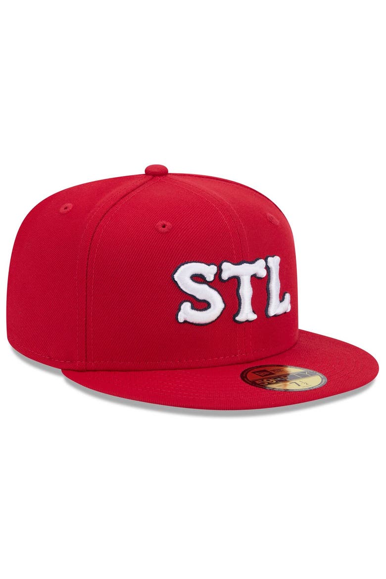 Men's New Era Red St. Louis Cardinals 2024 City Connect 59FIFTY Fitted Hat, Alternate, color, Red