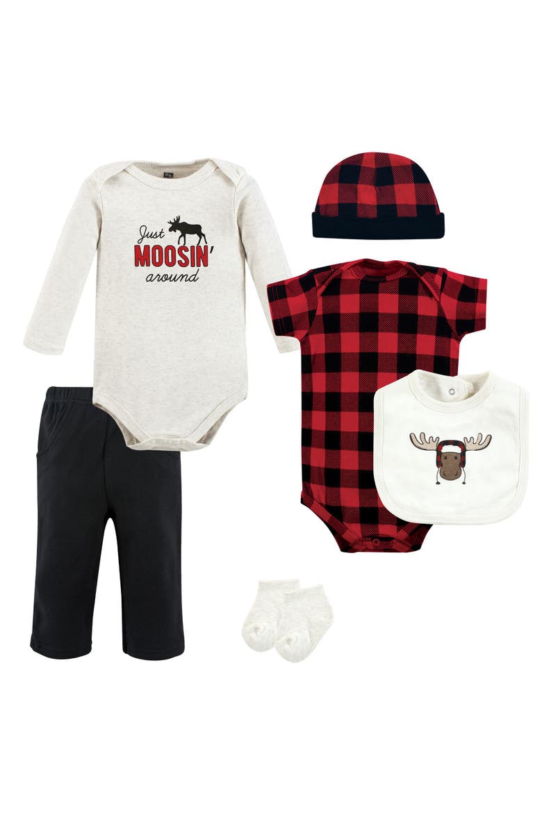 Infant Apparel Set in Soft Cotton, Main, color, Winter Moose