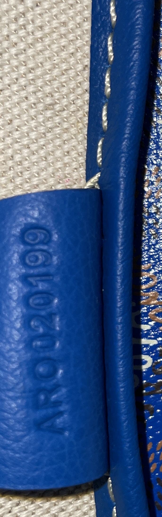 Pre-Owned Goyard Artois Tote Coated Canvas MM, Alternate, color, Blue