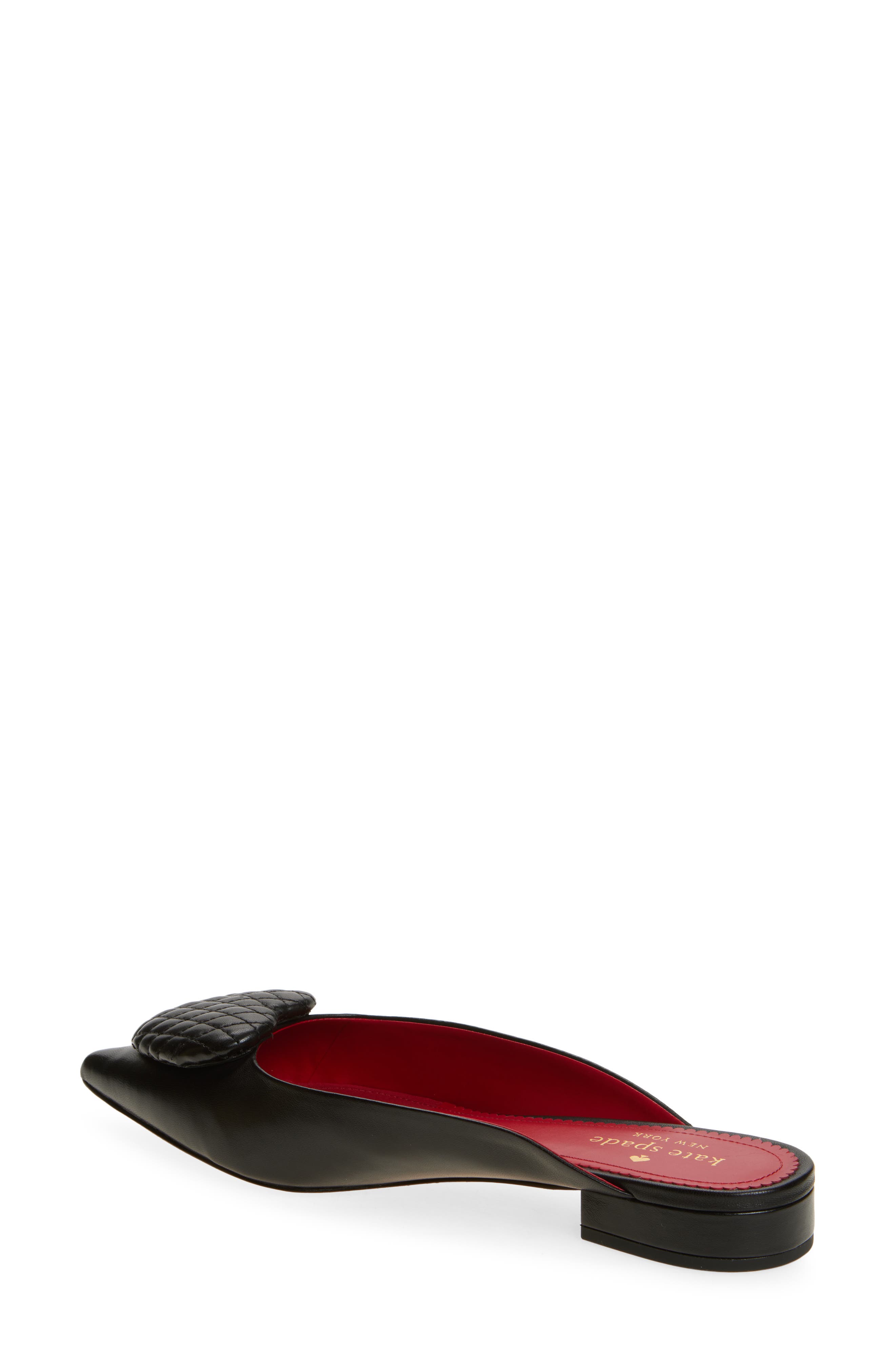 Kate Spade New York zola heart mule, Alternate, color, Black