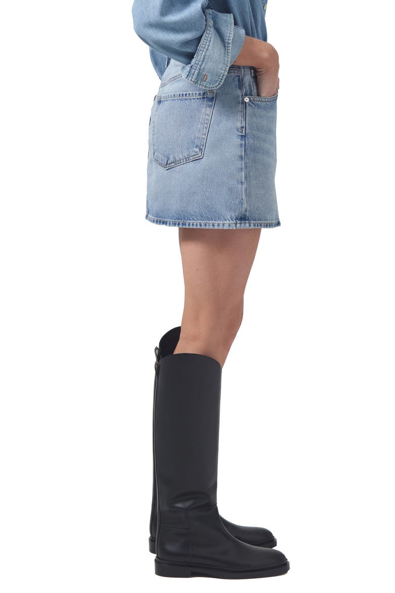 Ramona Denim Miniskirt, Alternate, color, FIESTA