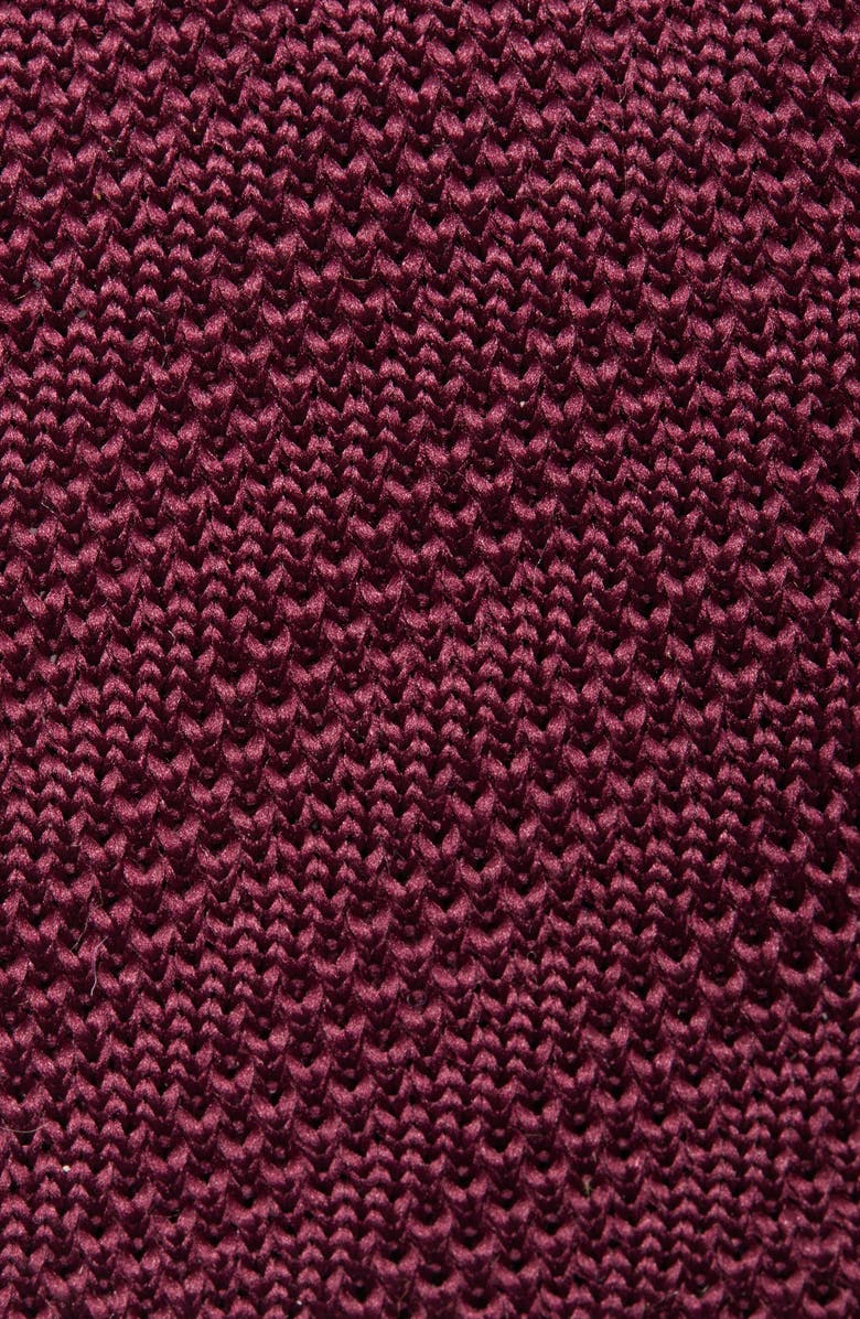 PAISLEY & GRAY Stanley Solid Knit Tie, Alternate, color, Malbec