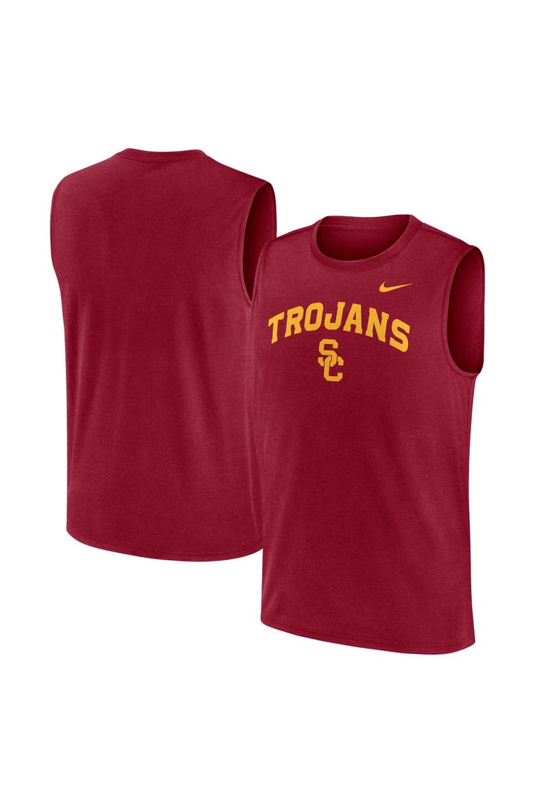 Men's Nike Cardinal USC Trojans Primetime Legend Arch Dri-FIT Muscle Tank Top, Main, color, Cardinal