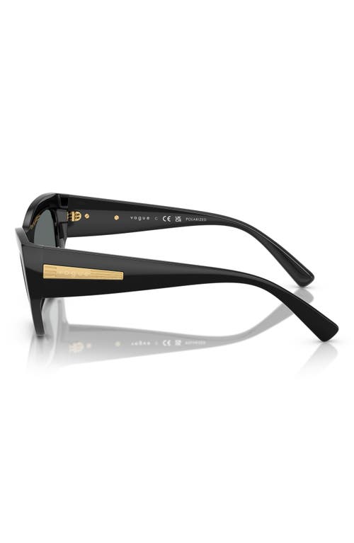 Vogue 53mm Irregular Sunglasses In Black