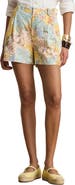 Lauren Ralph Lauren Floral Pleated Linen Short