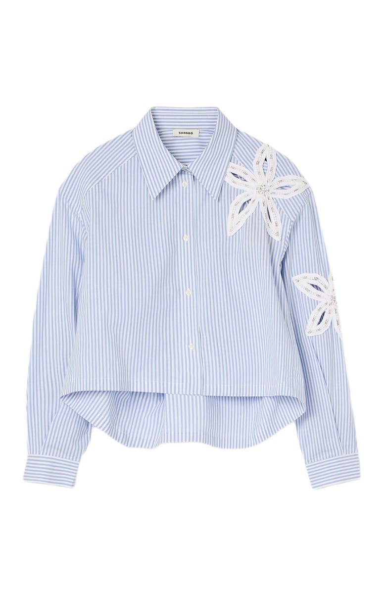 SANDRO Striped shirt, Alternate, color, 
