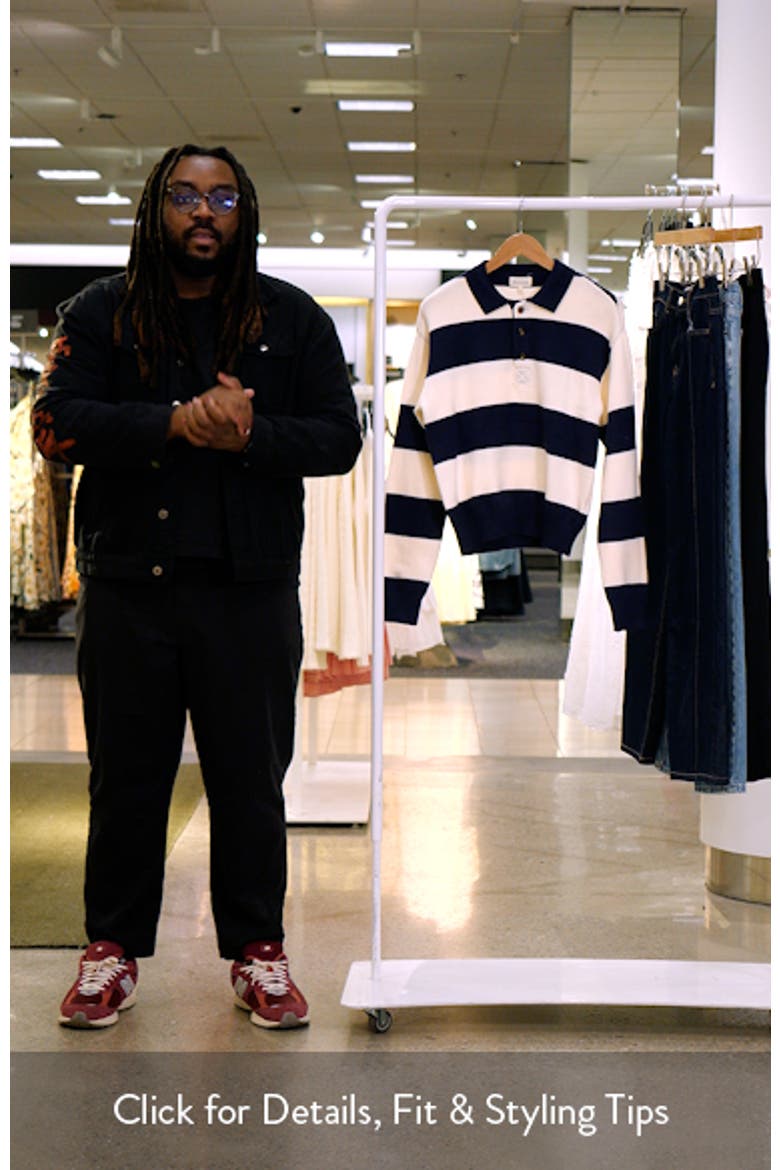 Rugby Stripe Polo Sweater video