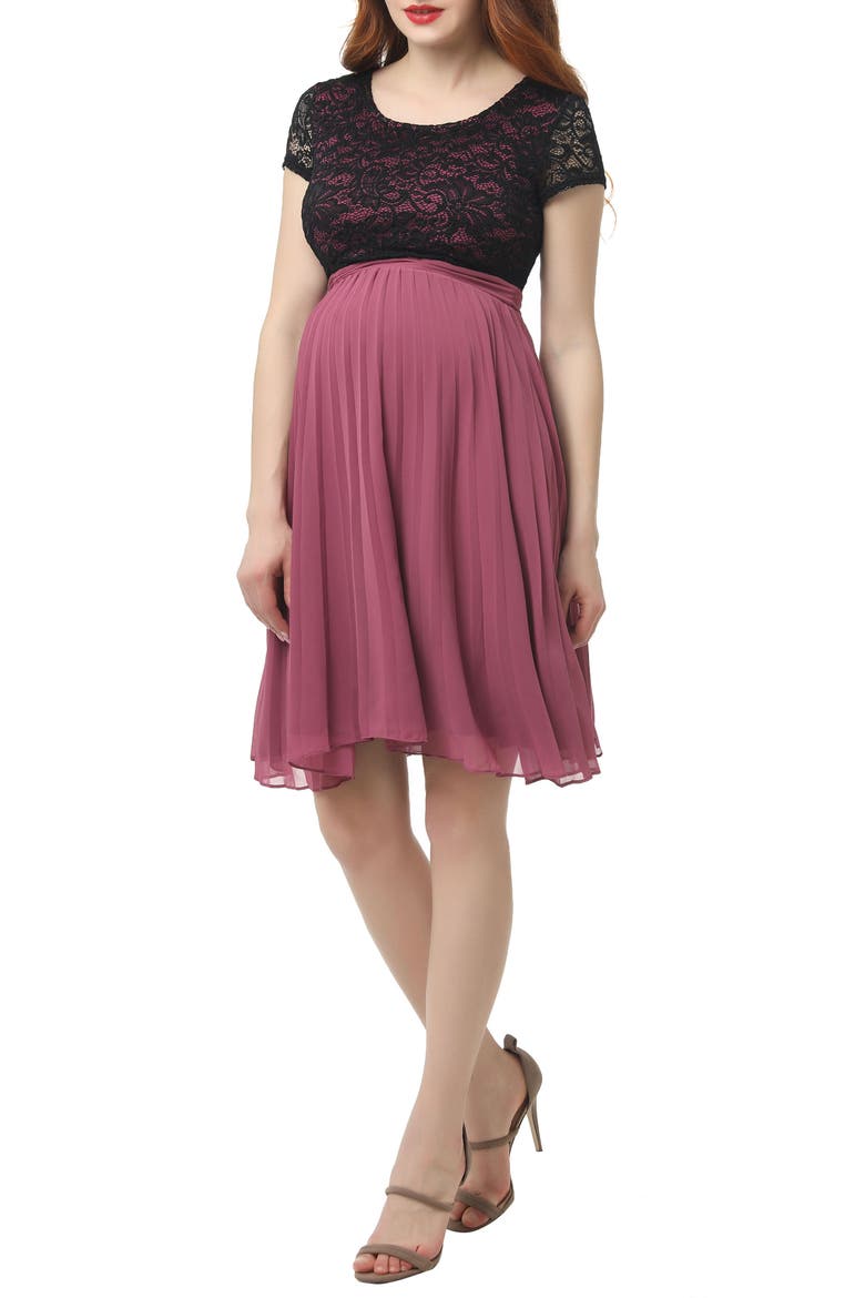 Tanya Maternity Babydoll Dress, Main, color, ROSE