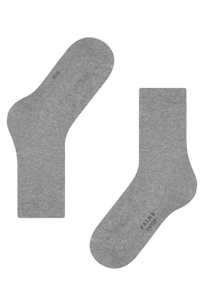 Family Cotton Socks, Alternate, color, Greymix