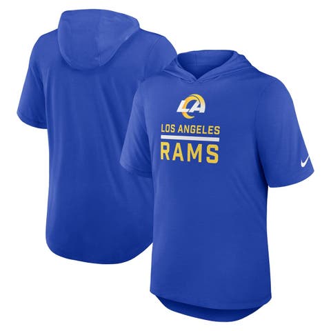 Men's Nike Royal Los Angeles Rams Lockup Tri-Blend Hoodie T-Shirt