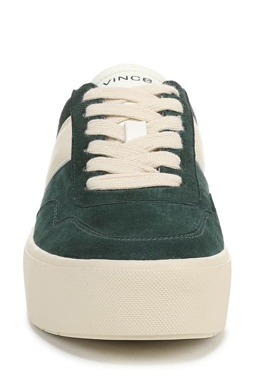 Vince Benfield Platform Sneaker In Green