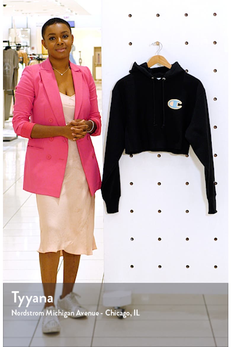 Reverse Weave® Crop Hoodie video