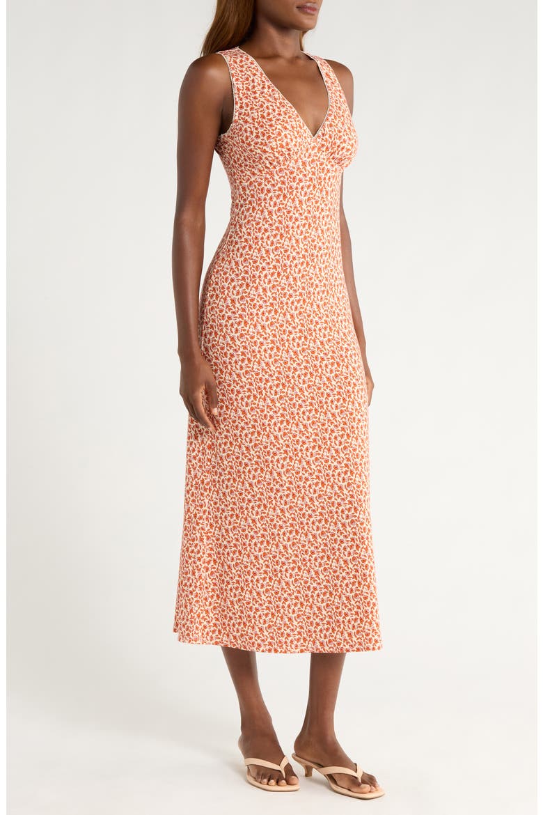 Brayden Floral Print Sleeveless Maxi Dress, Alternate, color, MULBERRY