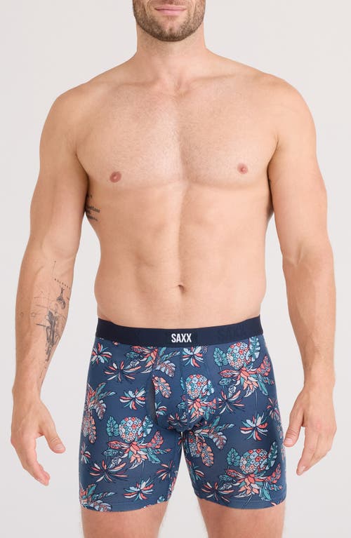 Saxx Vibe Xtra Soft Comfort Boxer Briefs In Blue