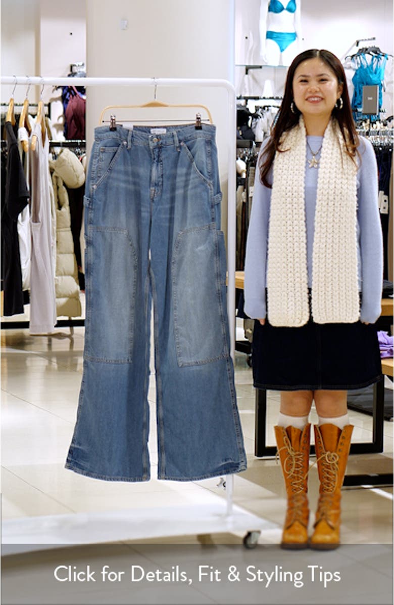 Good Standard High Waist Straight Leg Carpenter Jeans, sales video thumbnail