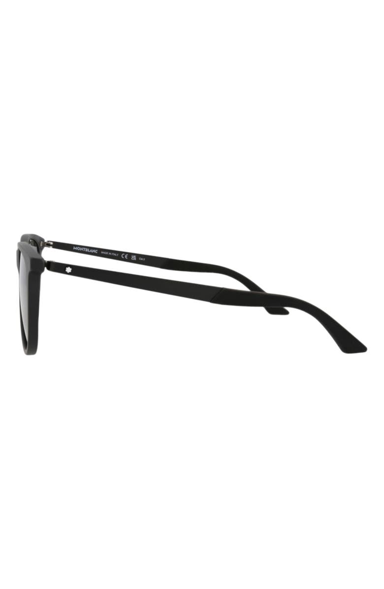 Montblanc 56mm Square Sunglasses, Alternate, color, Black Smoke