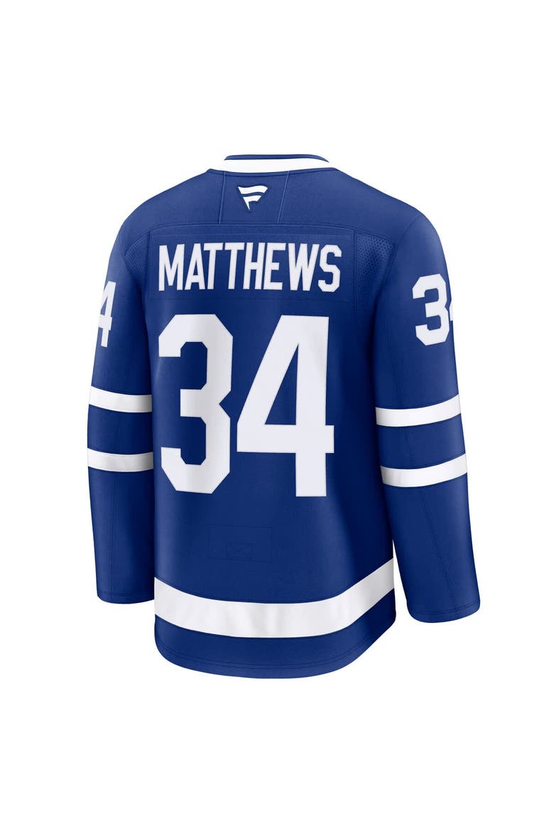 Men's Fanatics Auston Matthews Blue Toronto Maple Leafs Captain Patch Home Premium Jersey, Alternate, color, Blue