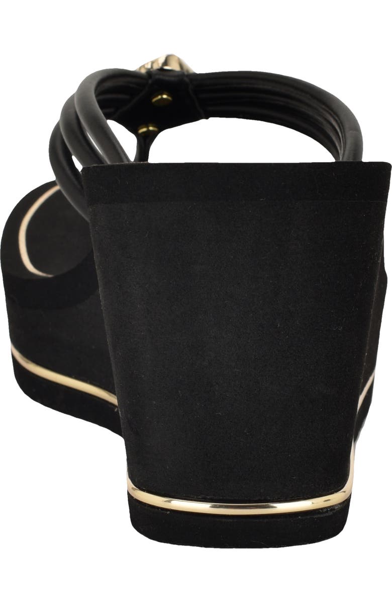 GUESS Sabrie Platform Wedge Sandal, Alternate, color, Black