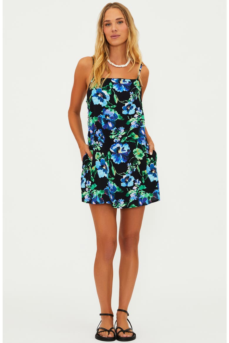 Tayla Cover-Up Dress, Alternate, color, BLACK PANSY