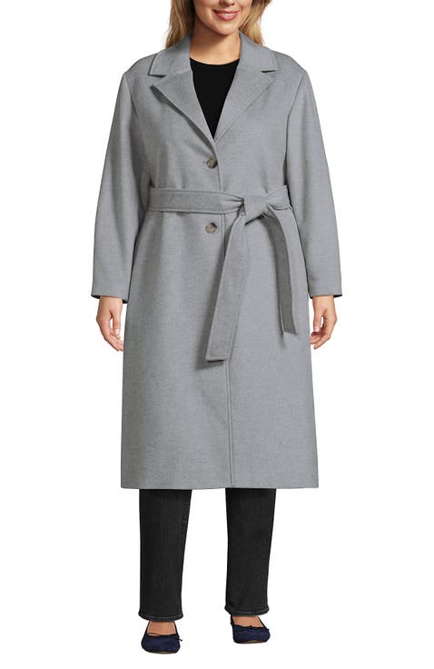 Wool Wrap Long Coat