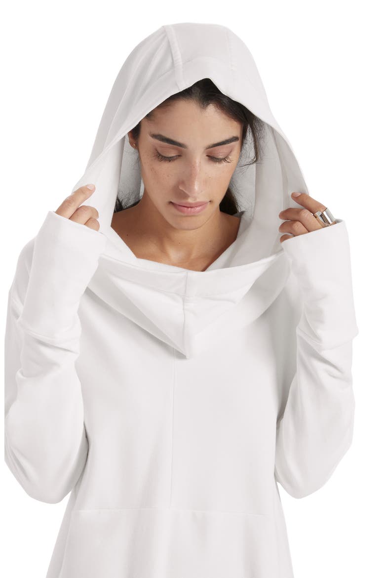 Firenze Oversize French Terry Hoodie, Alternate, color, CREAM