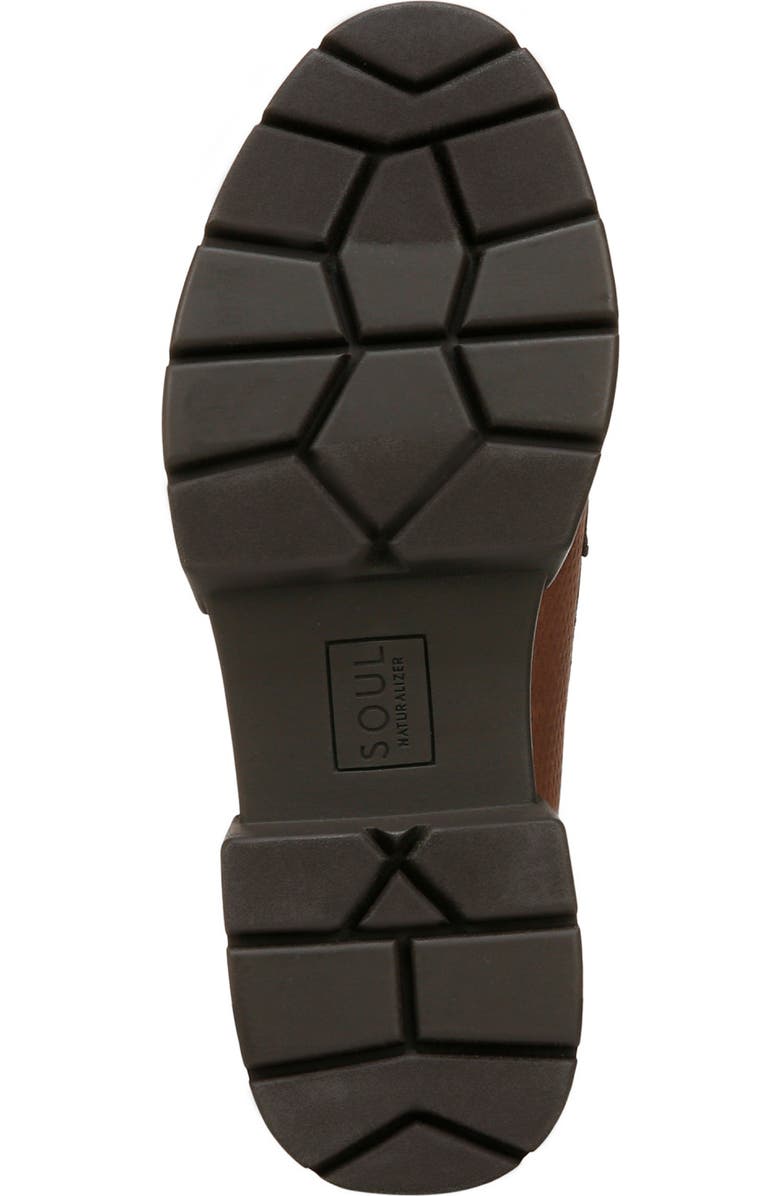 SOUL NATURALIZER Ophelia Lug Sole Penny Loafer, Alternate, color, Cappuccino Brown Faux Leather