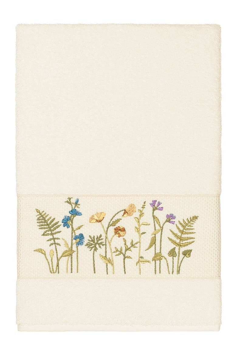 Serenity Embellished Bath Towel - Cream, Main, color, CREAM