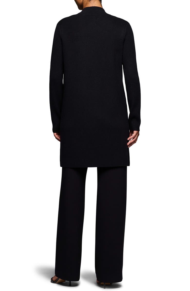 NIC+ZOE Juliette Wool & Cashmere Coat, Alternate, color, Black Onyx
