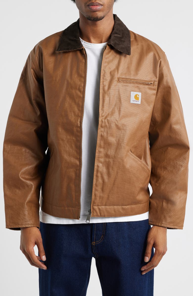 Carhartt Work In Progress OG Dean Coated Cotton Jacket, Main, color, Hamilton Beige
