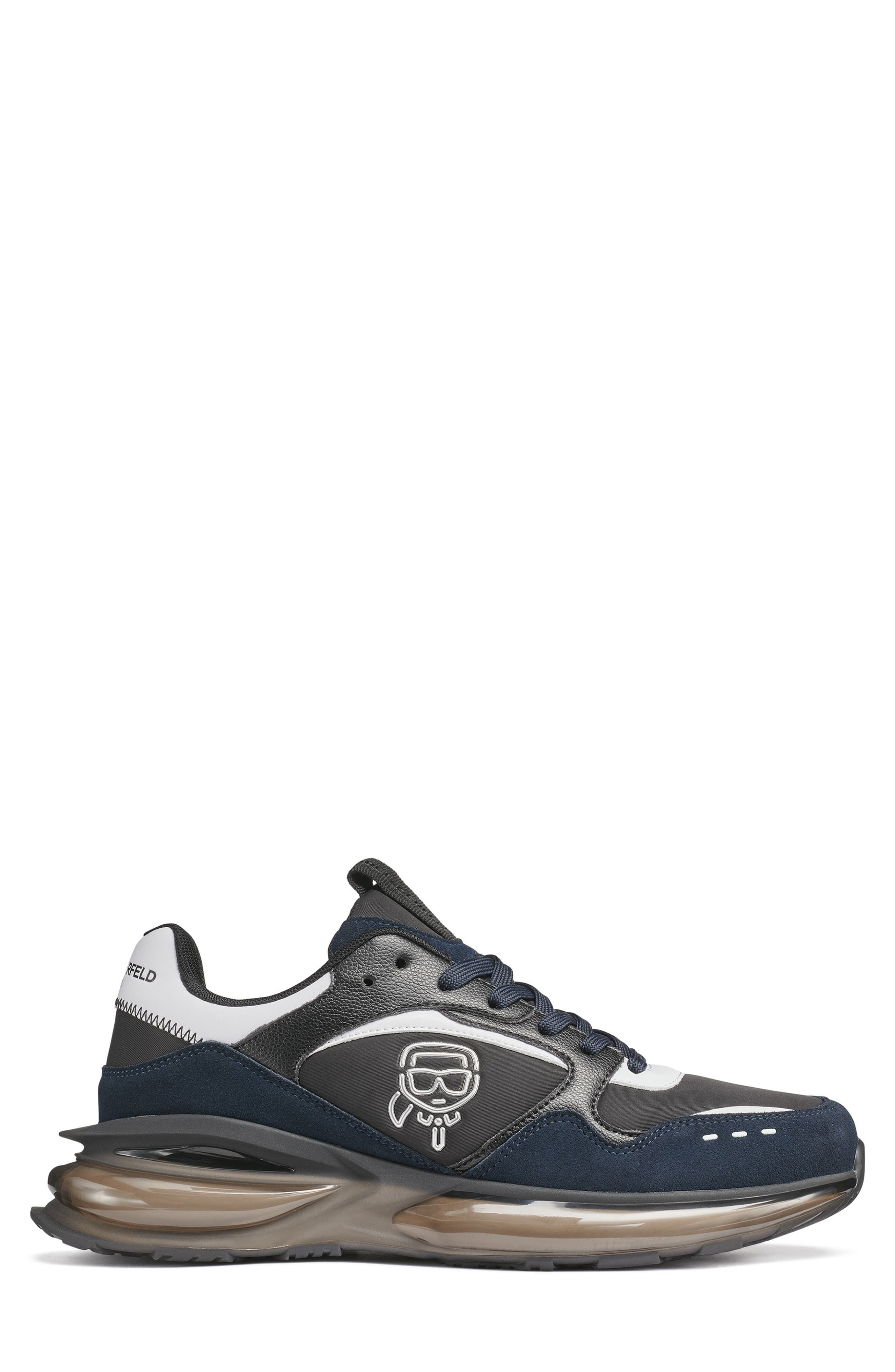 Athletic Karl Head Sneaker, Alternate, color, NAVY