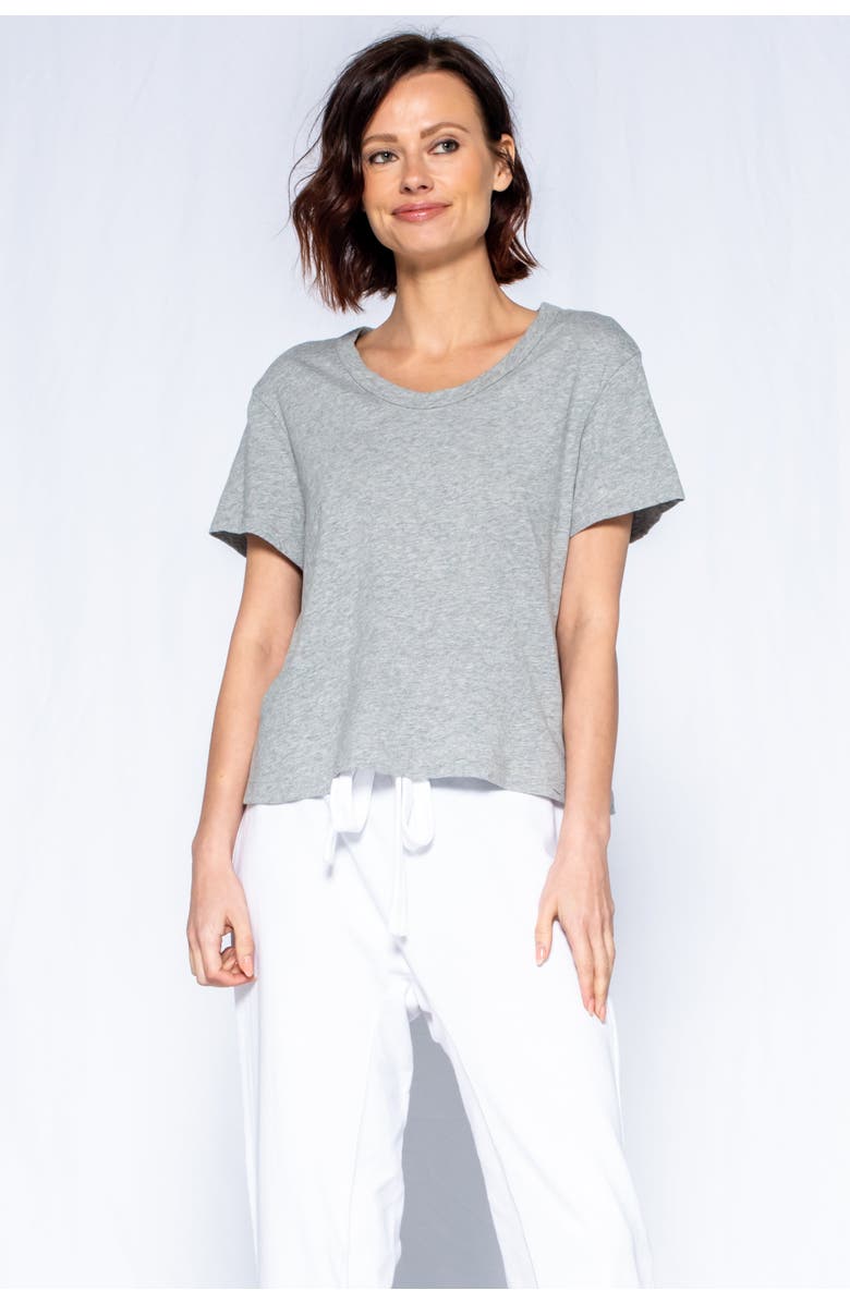 WILT Clothing Crew Trapeze Long Sleeve Mixed, Main, color, Grey Heather