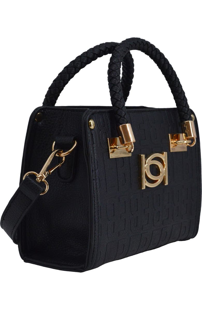 bebe Alexandria Top Handle Satchel, Main, color, Black