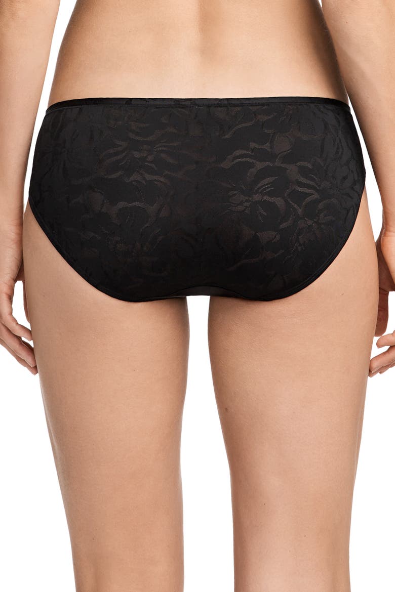Women's Smooth Touch Lace Bikini, Alternate, color, Black