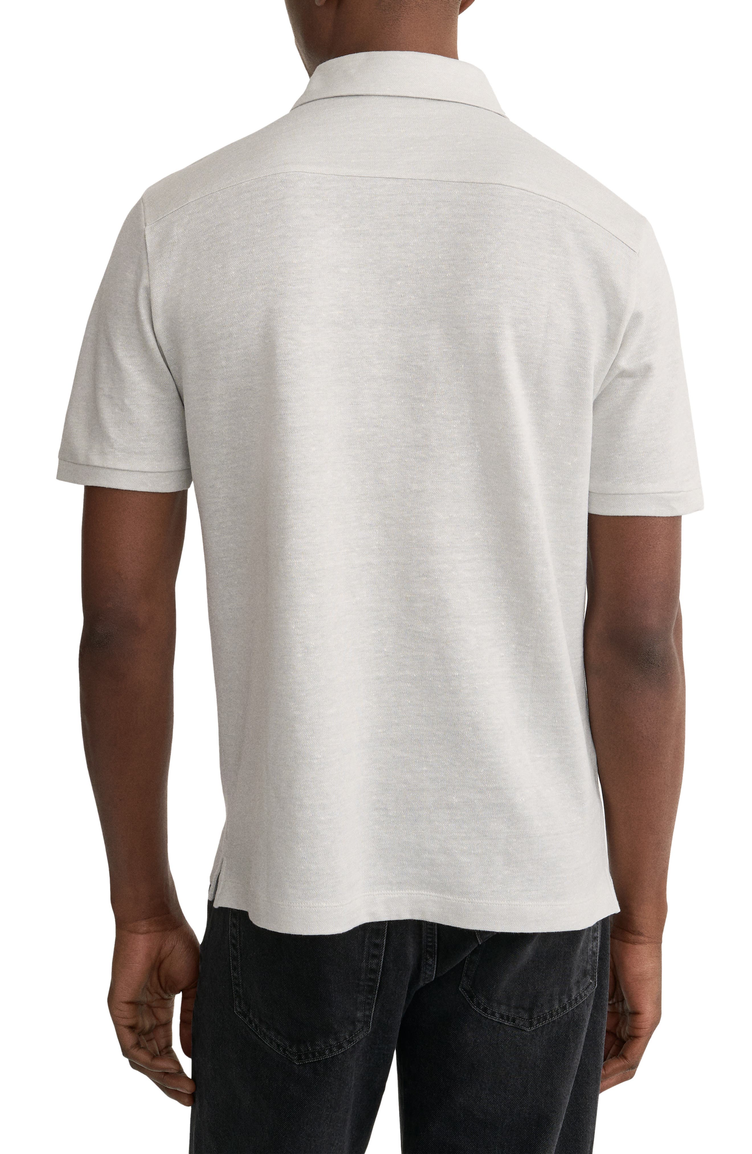 Linen & Cotton Fine Knit Polo - image 2