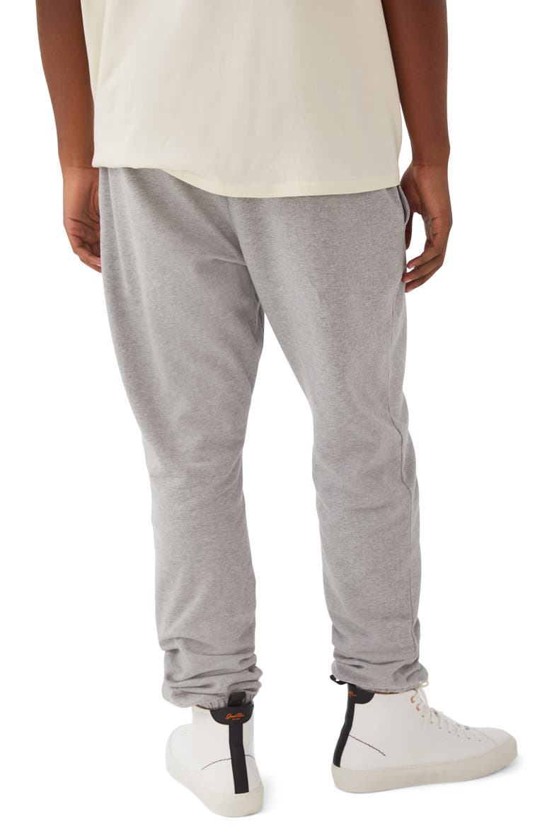 Gender Inclusive Heathered Organic Cotton Blend Joggers, Alternate, color, HEATHER GREY
