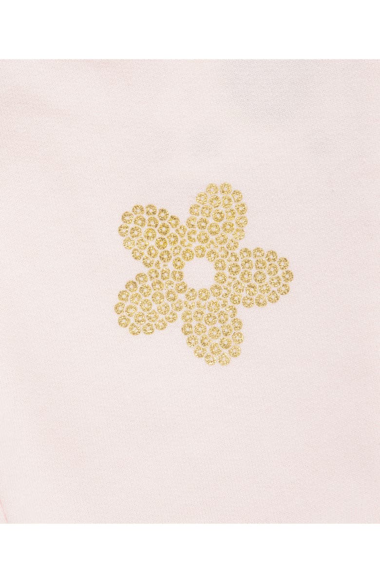 Little Me Floral Shine Active Sweatshirt & Joggers Set, Alternate, color, Pink